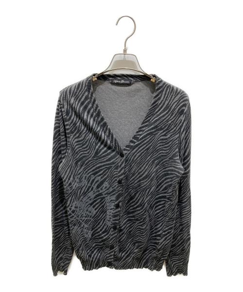 Hysteric Glamour（ヒステリックグラマー）Hysteric Glamour (ヒステリックグラマー) ゼブラ柄カーディガン ブラック サイズ:FREEの古着・服飾アイテム