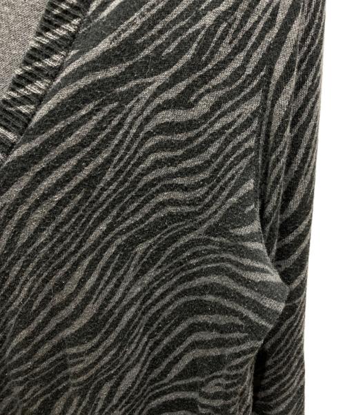 Hysteric Glamour（ヒステリックグラマー）Hysteric Glamour (ヒステリックグラマー) ゼブラ柄カーディガン ブラック サイズ:FREEの古着・服飾アイテム