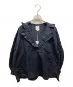 RHODOLIRIONロドリリオン）の古着「Mex Smock -Typewriter」｜ネイビー