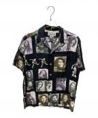 WACKO MARIAワコマリア）の古着「BOB MARLEY S/S HAWAIIAN SHIRT」｜ブラック