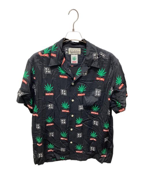 WACKO MARIA（ワコマリア）WACKO MARIA (ワコマリア) HIGH TIMES (ハイ タイムズ) 半袖シャツ ブラック サイズ:XLの古着・服飾アイテム