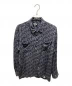 BUDSPOOL×Gakkinバッズプール×ガッキン）の古着「花罰家紋 L/Sシャツ」｜ブラック