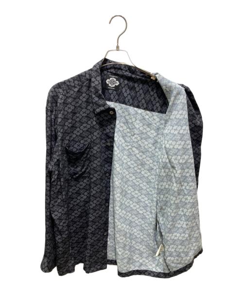BUDSPOOL（バッズプール）BUDSPOOL (バッズプール) Gakkin (ガッキン) 花罰家紋 L/Sシャツ ブラック サイズ:XLの古着・服飾アイテム