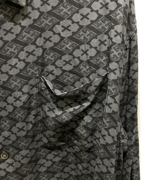 BUDSPOOL（バッズプール）BUDSPOOL (バッズプール) Gakkin (ガッキン) 花罰家紋 L/Sシャツ ブラック サイズ:XLの古着・服飾アイテム