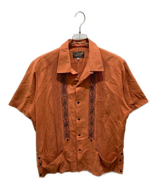 ESTRELLASTANDARD（エストレアスタンダード）ESTRELLASTANDARD (エストレアスタンダード) キューバシャツ オレンジ サイズ:44の古着・服飾アイテム