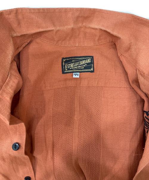 ESTRELLASTANDARD（エストレアスタンダード）ESTRELLASTANDARD (エストレアスタンダード) キューバシャツ オレンジ サイズ:44の古着・服飾アイテム