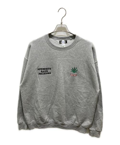 WACKO MARIA（ワコマリア）WACKO MARIA (ワコマリア) 舐達磨 (ナメダルマ) HIGH TIMES (ハイ タイムズ) クルーネックスウェット グレー サイズ:XLの古着・服飾アイテム