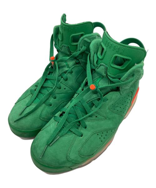 NIKE（ナイキ）NIKE (ナイキ) AIR JORDAN6　ミッドカットスニーカー グリーン サイズ:28の古着・服飾アイテム