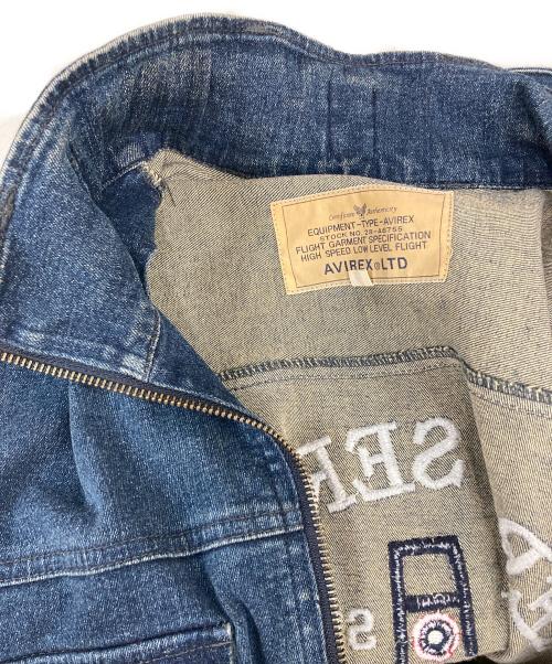 AVIREX（アヴィレックス）AVIREX (アヴィレックス) デニムオールインワン インディゴ サイズ:Mの古着・服飾アイテム