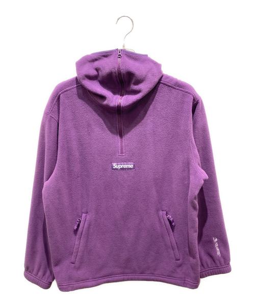SUPREME（シュプリーム）Supreme (シュプリーム) Polartec Facemask Half Zip Hooded パープル サイズ:Lの古着・服飾アイテム