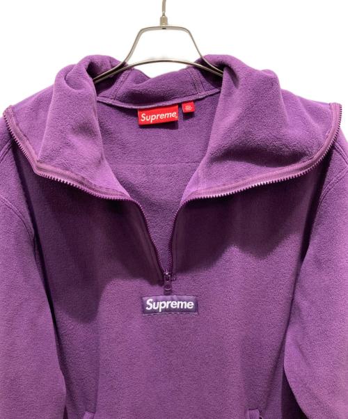 SUPREME（シュプリーム）Supreme (シュプリーム) Polartec Facemask Half Zip Hooded パープル サイズ:Lの古着・服飾アイテム