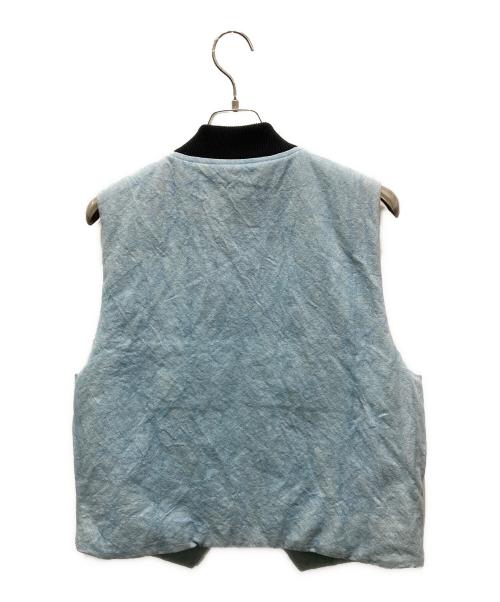 stussy（ステューシー）stussy (ステューシー) WASHED CANVAS PRIMALOFT VEST インディゴ サイズ:Sの古着・服飾アイテム