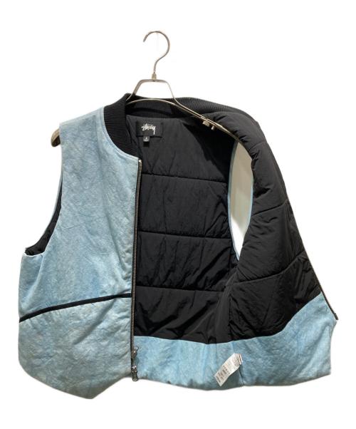 stussy（ステューシー）stussy (ステューシー) WASHED CANVAS PRIMALOFT VEST インディゴ サイズ:Sの古着・服飾アイテム