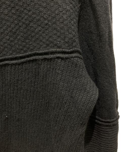 DIESEL（ディーゼル）DIESEL (ディーゼル) K-PATHY 切替クルーネックニット ブラック サイズ:Lの古着・服飾アイテム
