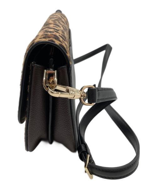 Kate Spade（ケイトスペード）Kate Spade (ケイトスペード) レオパード柄ショルダーバッグ ブラウンの古着・服飾アイテム