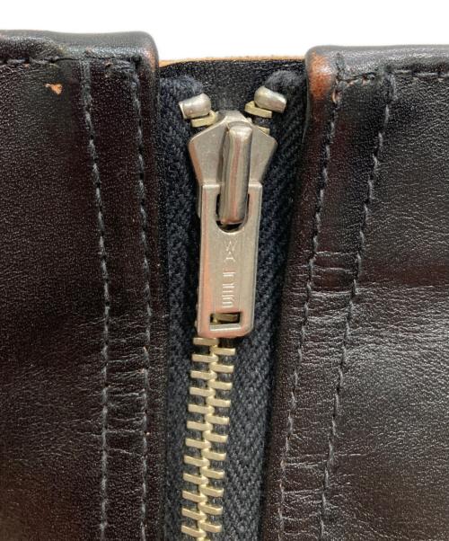 FINECREEK&CO（ファインクリークアンドコー）FINECREEK&CO (ファインクリークアンドコー) ホースハイドレザージャケット ブラック サイズ:40の古着・服飾アイテム