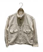 Engineered Garmentsエンジニアドガーメンツ）の古着「コットンリネンダブルポケットジャケット」｜ベージュ