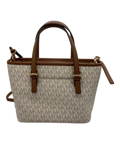 MICHAEL KORS（マイケル・コース）MICHAEL KORS (マイケル・コース) ２WAYトートバッグ ブラウンの古着・服飾アイテム