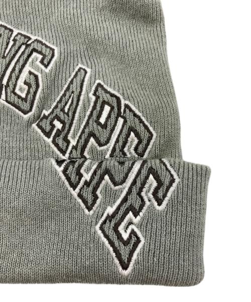 A BATHING APE（ア ベイシング エイプ）A BATHING APE (ア ベイシング エイプ) ニット帽 グレーの古着・服飾アイテム