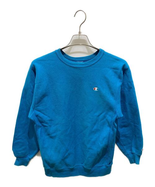 Champion REVERSE WEAVE（チャンピオン リバース ウィーブ）Champion REVERSE WEAVE (チャンピオン リバース ウィーブ) クルーネックスウェット ブルー サイズ:Lの古着・服飾アイテム