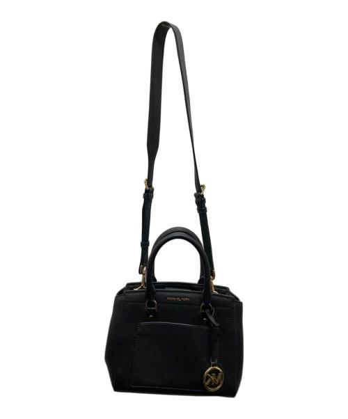 MICHAEL KORS（マイケルコース）MICHAEL KORS (マイケル・コース) 2WAYバッグ　ラージサッチェル ブラックの古着・服飾アイテム