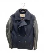 AVIREXアヴィレックス）の古着「RIDER'S PEA COAT」｜ネイビー