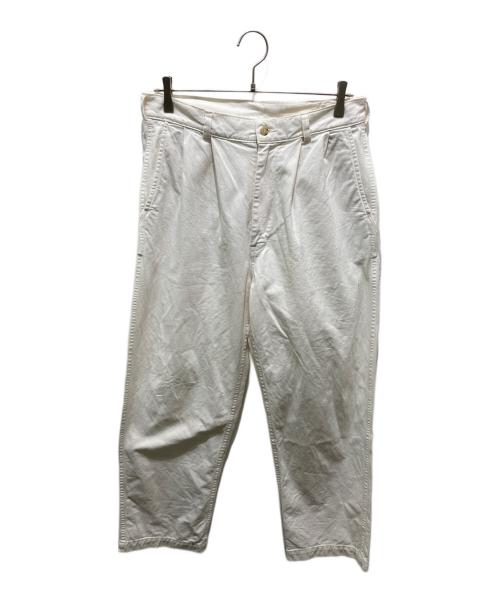 orSlow（オアスロウ）orSlow (オアスロウ) コットンタックパンツ ホワイト サイズ:Mの古着・服飾アイテム