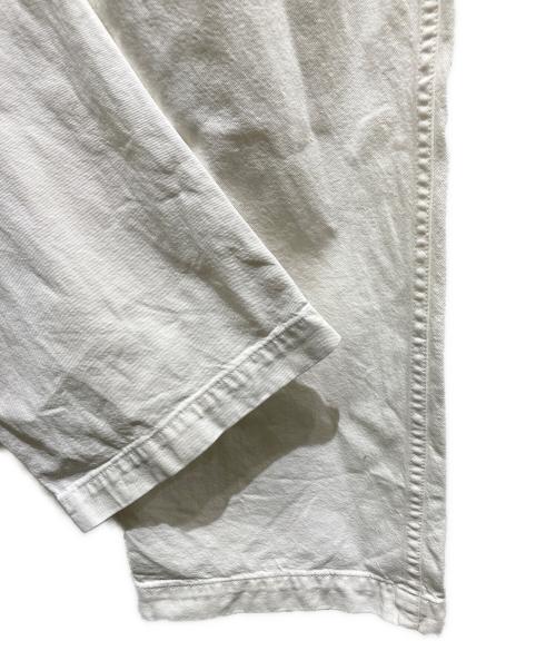 orSlow（オアスロウ）orSlow (オアスロウ) コットンタックパンツ ホワイト サイズ:Mの古着・服飾アイテム