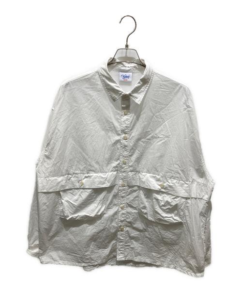 KEBOZ（ケボズ）KEBOZ (ケボズ) ダブルポケットシャツ ホワイト サイズ:Mの古着・服飾アイテム