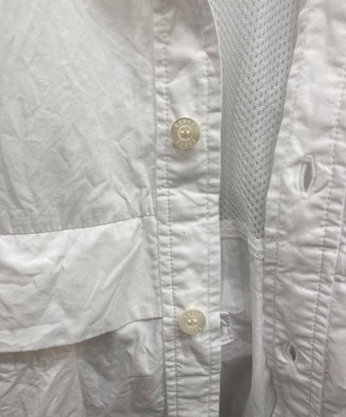 KEBOZ（ケボズ）KEBOZ (ケボズ) ダブルポケットシャツ ホワイト サイズ:Mの古着・服飾アイテム