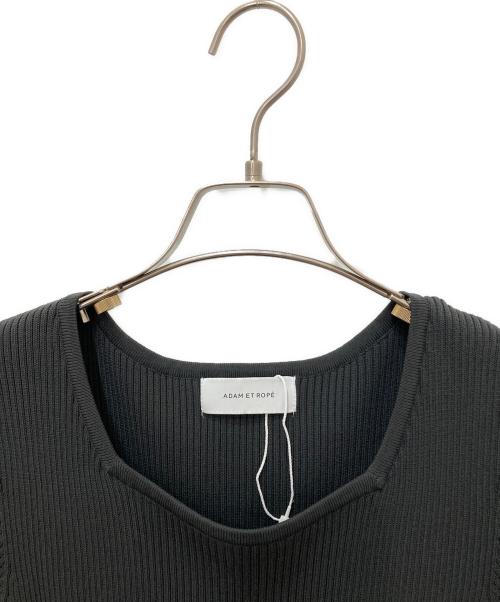 Adam et Rope（アダム エ ロペ）Adam et Rope (アダム エ ロペ) サステナブルビスチェニットワンピース グレー サイズ:Fの古着・服飾アイテム