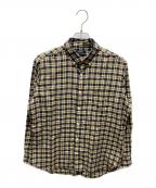 BURBERRY LONDONバーバリーロンドン）の古着「チェックシャツ」｜イエロー