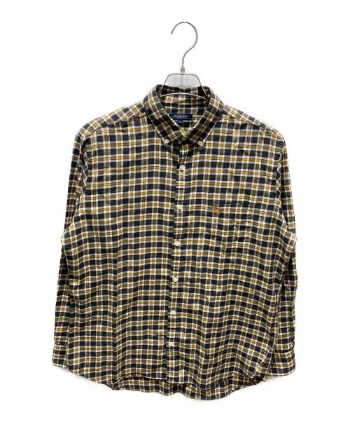 BURBERRY LONDON（バーバリーロンドン）BURBERRY LONDON (バーバリーロンドン) チェックシャツ イエロー サイズ:Lの古着・服飾アイテム