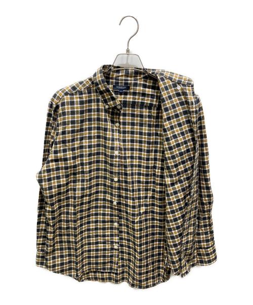BURBERRY LONDON（バーバリーロンドン）BURBERRY LONDON (バーバリーロンドン) チェックシャツ イエロー サイズ:Lの古着・服飾アイテム