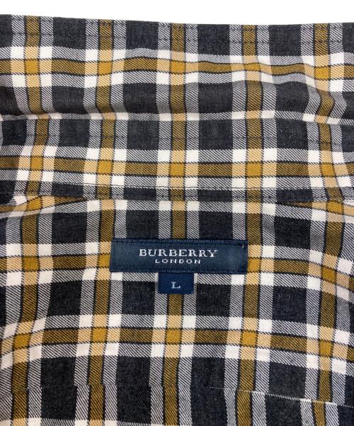 BURBERRY LONDON（バーバリーロンドン）BURBERRY LONDON (バーバリーロンドン) チェックシャツ イエロー サイズ:Lの古着・服飾アイテム