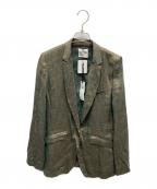 forte forteフォルテ・フォルテ）の古着「リネンテーラードジャケット」｜グリーン