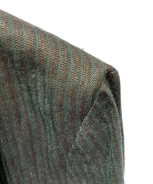 forte forte（フォルテ・フォルテ）forte forte (フォルテ・フォルテ) リネンテーラードジャケット グリーン サイズ:記載なしの為実寸参照の古着・服飾アイテム