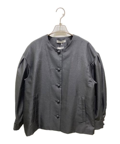 COEL（コエル）COEL (コエル) 袖ボリュームシャンタンジャケット ブラック サイズ:36の古着・服飾アイテム