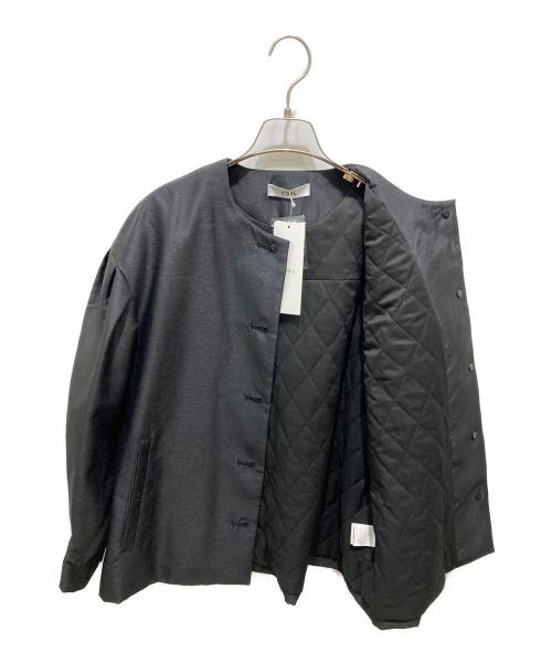 COEL（コエル）COEL (コエル) 袖ボリュームシャンタンジャケット ブラック サイズ:36の古着・服飾アイテム