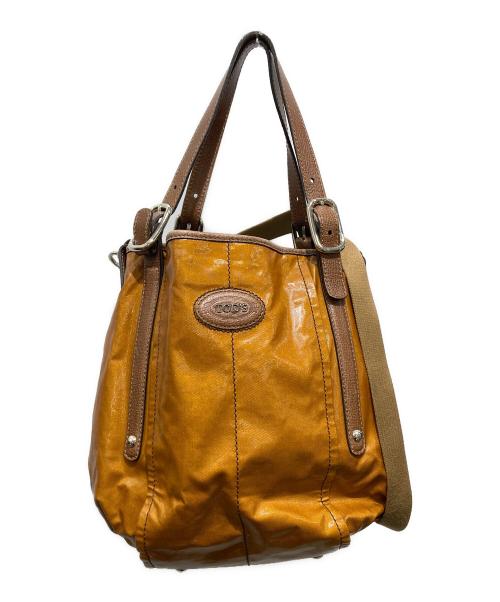 TOD'S（トッズ）TOD'S (トッズ) 2WAYバッグ ブラウンの古着・服飾アイテム