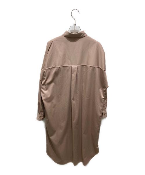 Loungedress（ラウンジドレス）Loungedress (ラウンジドレス) サテンBIGシャツワンピース ブラウン サイズ:FREEの古着・服飾アイテム