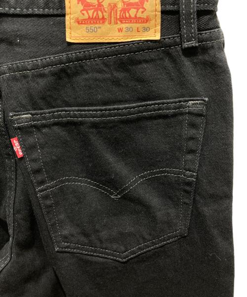 LEVI'S（リーバイス）LEVI'S (リーバイス) 550ブラックデニムパンツ ブラック サイズ:30の古着・服飾アイテム