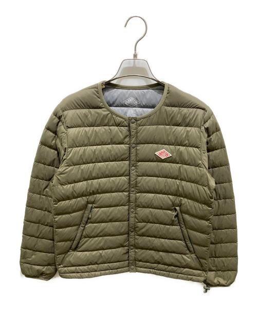 DANTON（ダントン）DANTON (ダントン) ノーカラダウンジャケット グリーン サイズ:36の古着・服飾アイテム