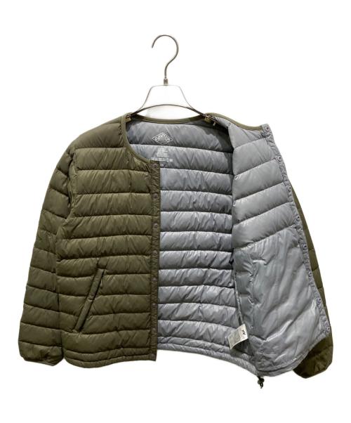 DANTON（ダントン）DANTON (ダントン) ノーカラダウンジャケット グリーン サイズ:36の古着・服飾アイテム