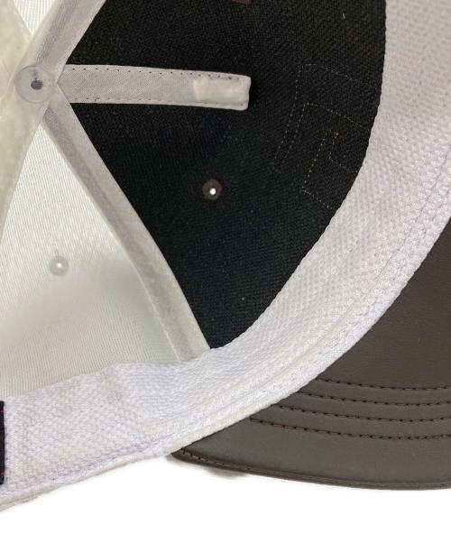 BRIEFING（ブリーフィング）BRIEFING (ブリーフィング) LEATHER INITIAL MESH CAP ブラウンの古着・服飾アイテム