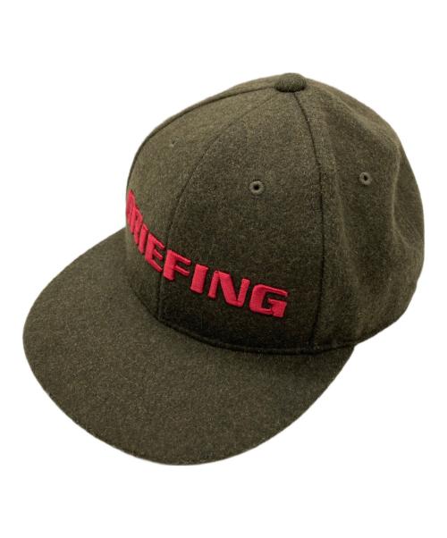 BRIEFING（ブリーフィング）BRIEFING (ブリーフィング) WOOL MELTON CAP カーキの古着・服飾アイテム