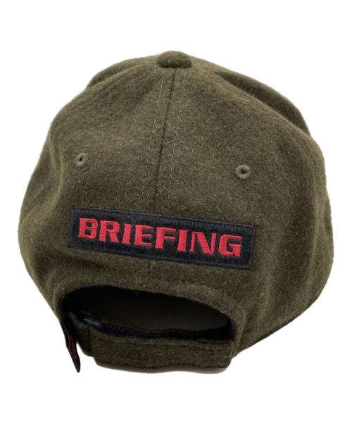 BRIEFING（ブリーフィング）BRIEFING (ブリーフィング) WOOL MELTON CAP カーキの古着・服飾アイテム