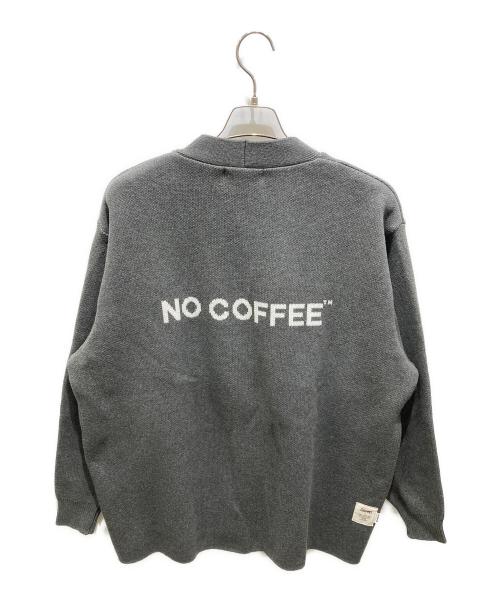 NO COFFEE（ノーコーヒー）NO COFFEE (ノーコーヒー) ニットカーディガン グレー サイズ:Lの古着・服飾アイテム
