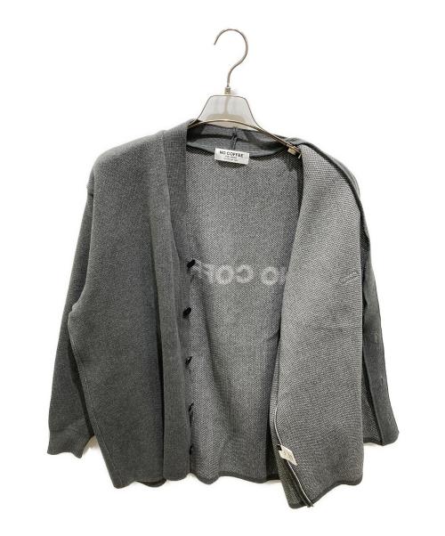 NO COFFEE（ノーコーヒー）NO COFFEE (ノーコーヒー) ニットカーディガン グレー サイズ:Lの古着・服飾アイテム