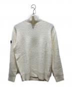 BRIEFINGブリーフィング）の古着「BOUCLE タートルネックニット」｜ホワイト